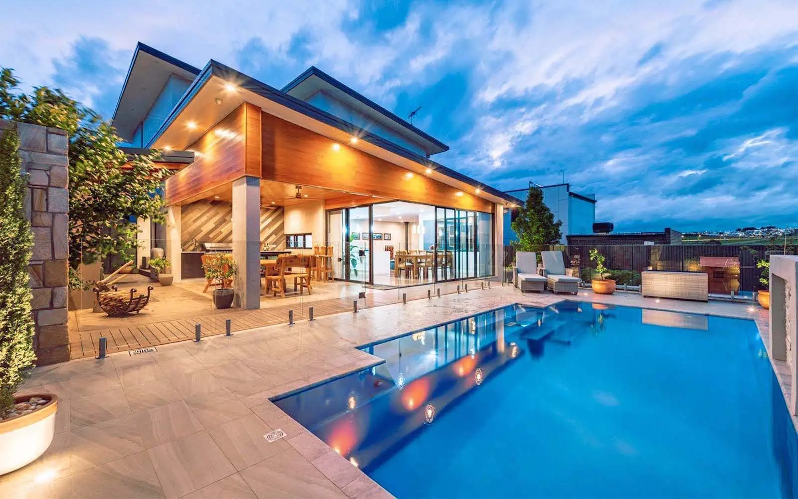 modern fiberglass pool designs for north Boston